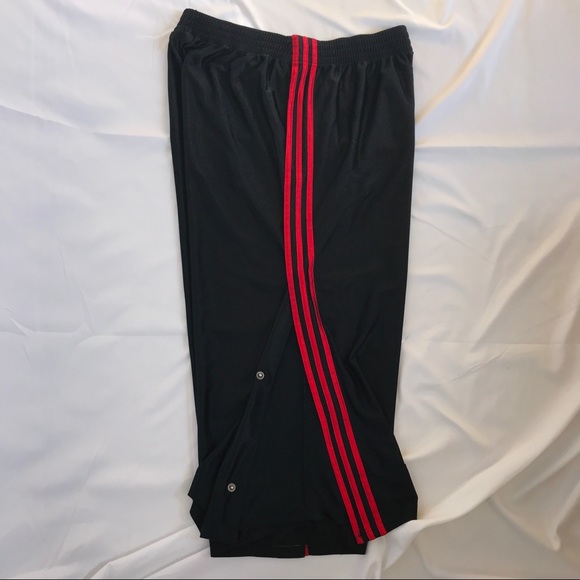 Vintage Adidas Tearaway Snap Button Wide Leg Pants - Picture 4 of 5